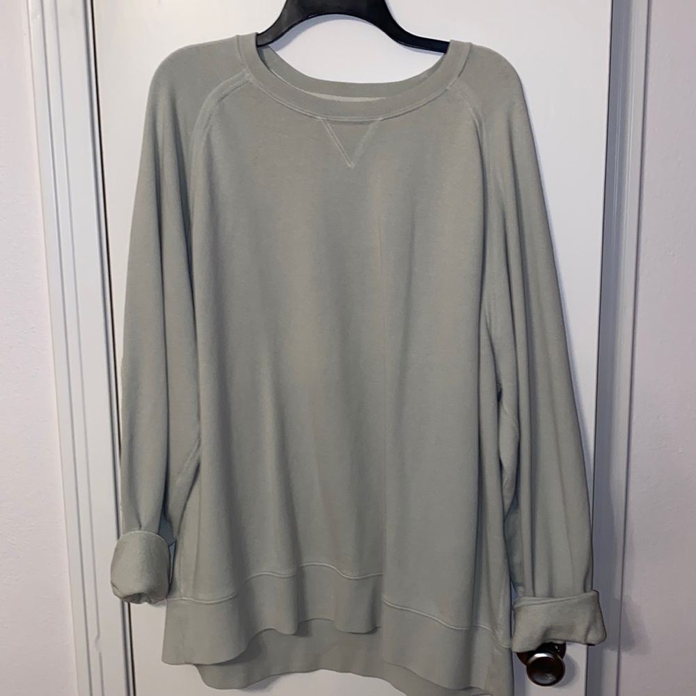 NWOT billy Reid pale green sweatshirt